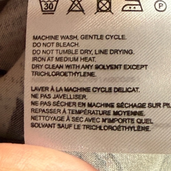 Farm Rio Puff-Sleeve Linen Jumpsuit Black White Size Medium Petite - Picture 9 of 13